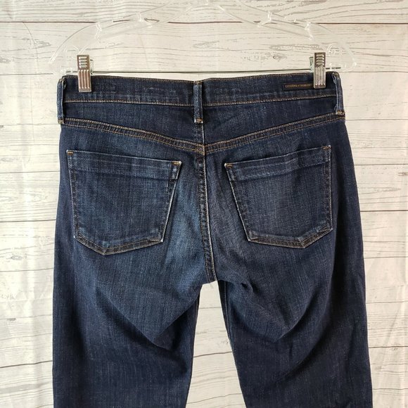 Citizens of Humanity Womens Dani Cropped Straight Leg Jeans Sz 27 Blue Dark Wash - Picture 4 of 9